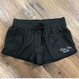 Ron Jon Surf Shop Women's Black Athletic Shorts